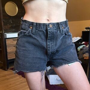 Vintage black denim Wrangler. Best size 28,29,30.